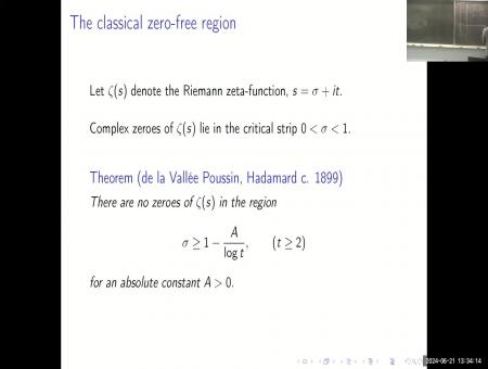 Zero-free regions of the Riemann zeta-function