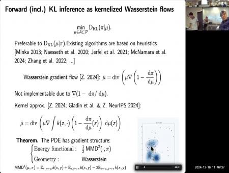 Kernel Approximation of Wasserstein and Fisher-Rao Gradient flows