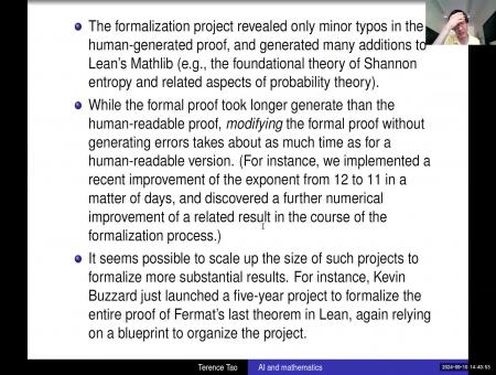 Machine assisted proofs