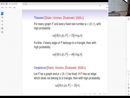 Saturation in deterministic and random graphs 